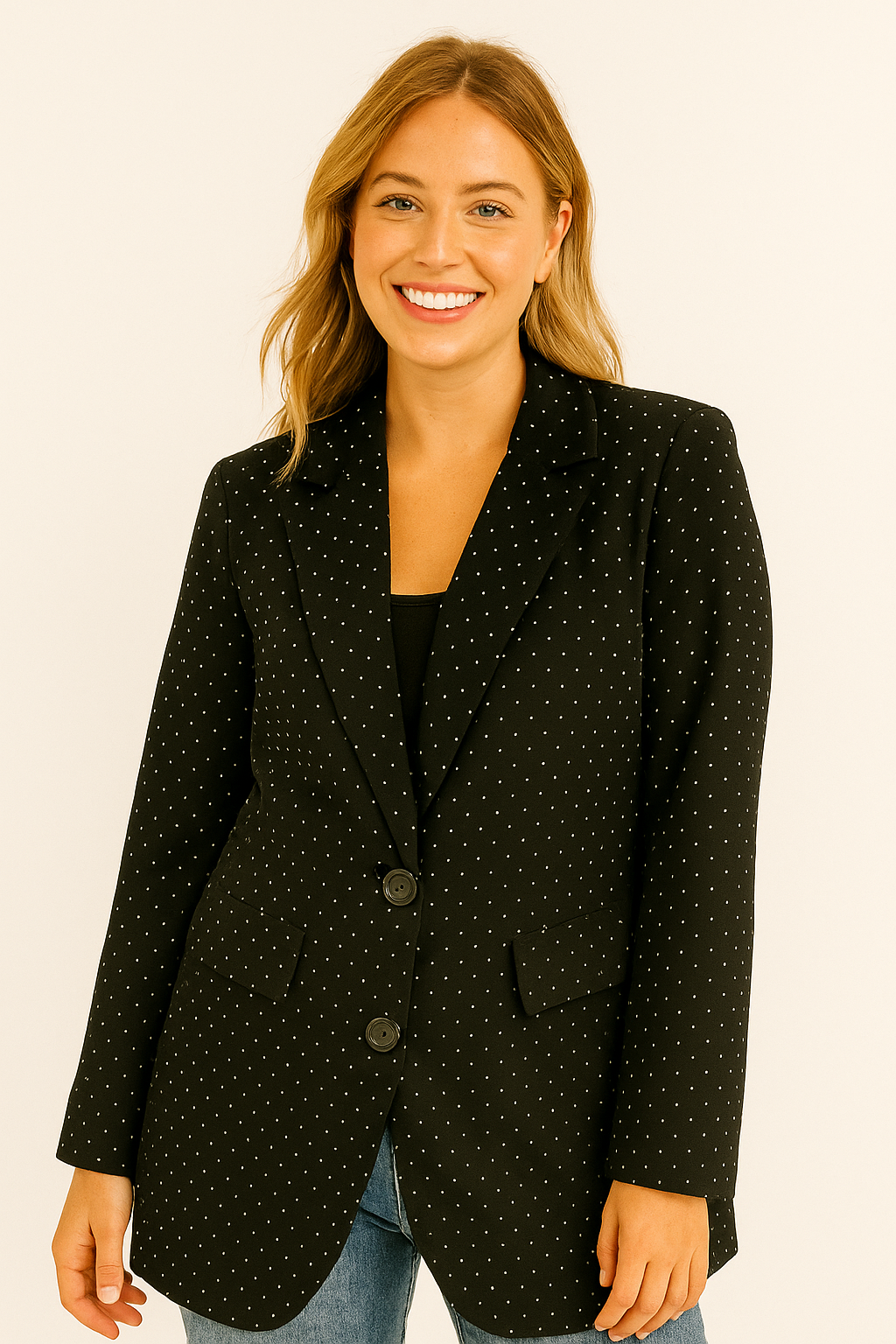 Glamour blazer zwart