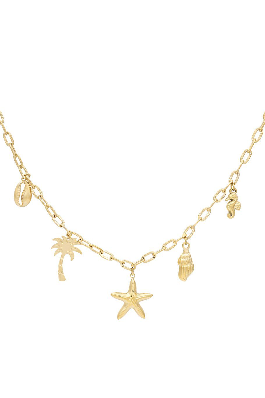 Sea star bedel ketting goud