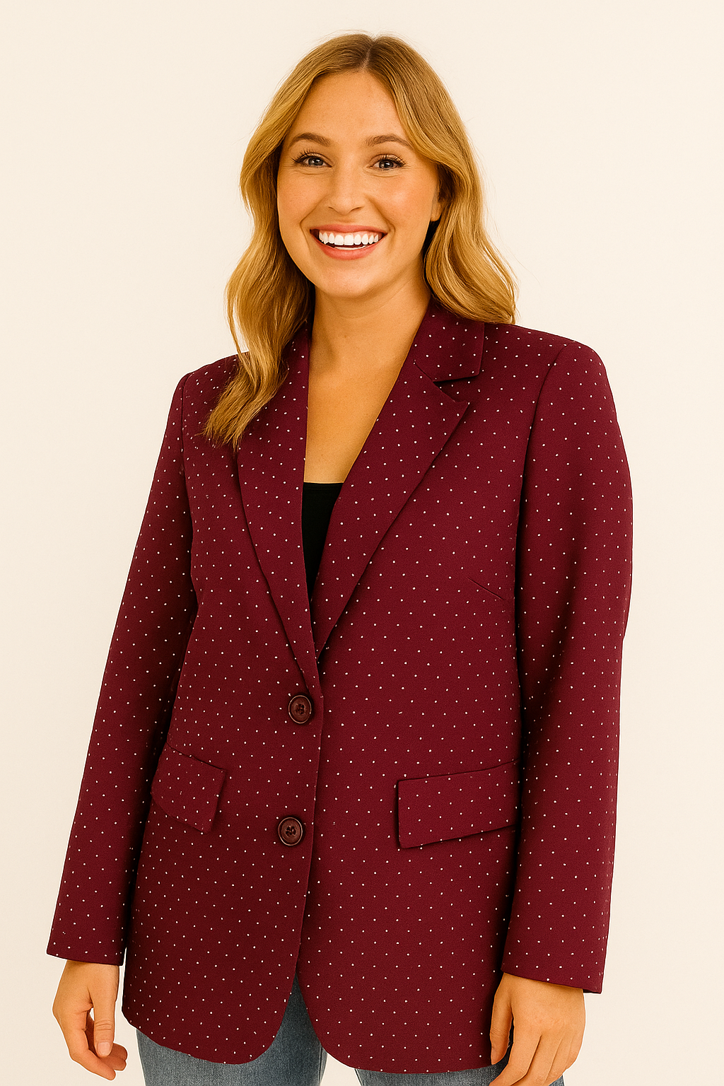 Glamour blazer bordeaux