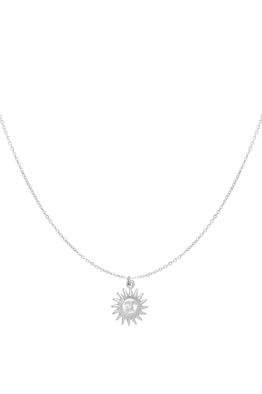 Sun ketting zilver