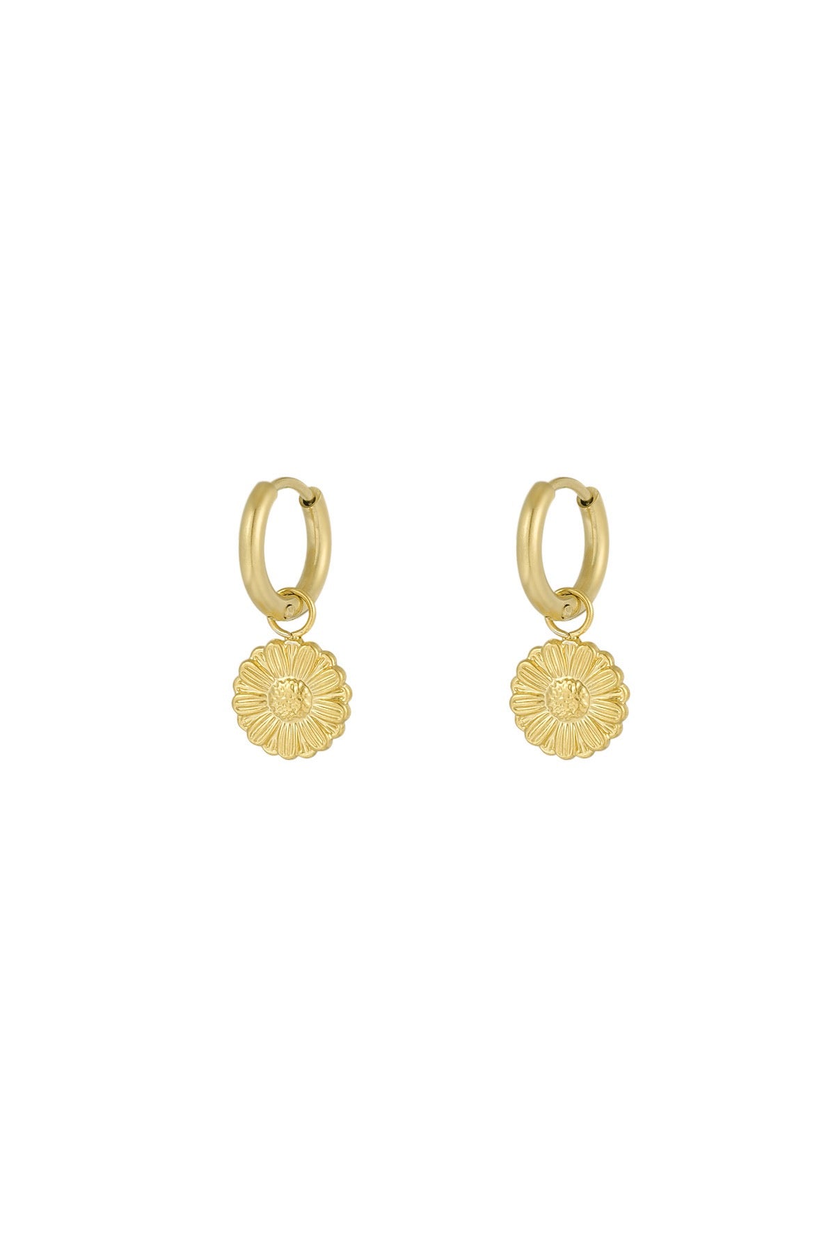 Bloom oorbellen goud