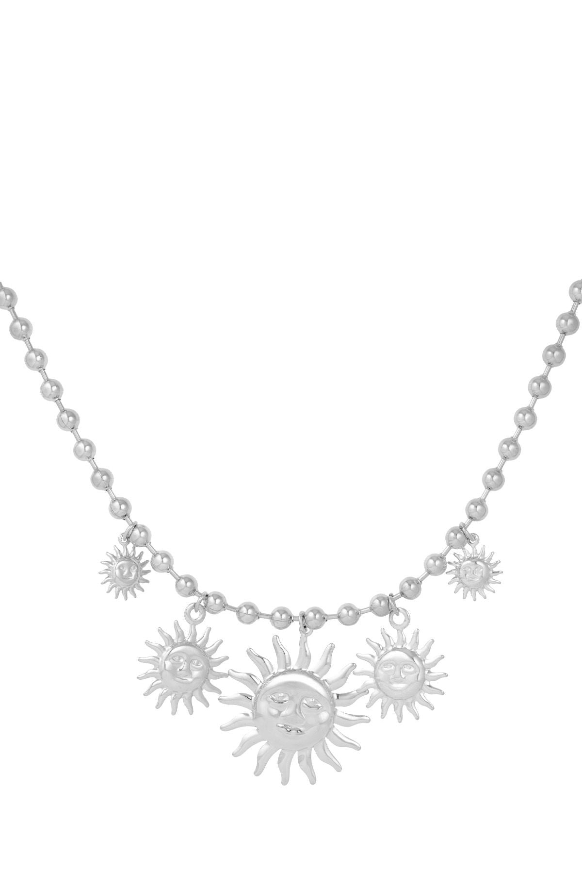 Sun ketting zilver