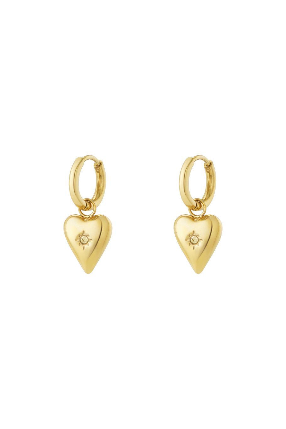 Geboortesteen oorbellen november goud
