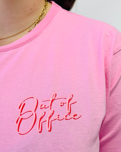 Out of office shirt roze