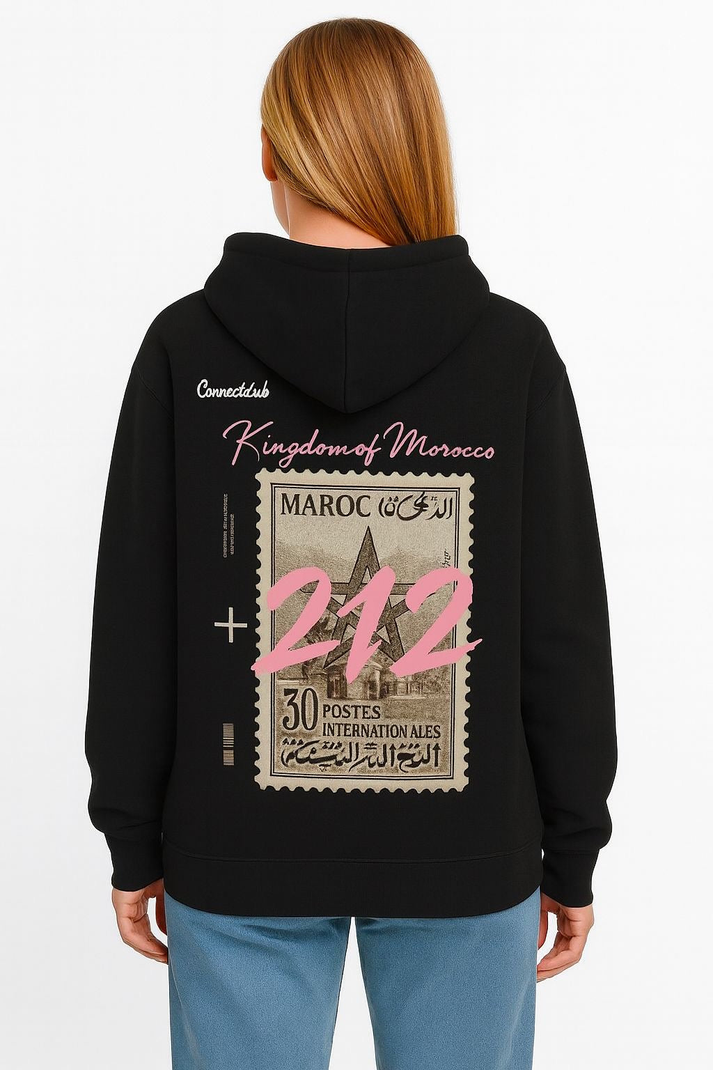 Maroc hoodie zwart