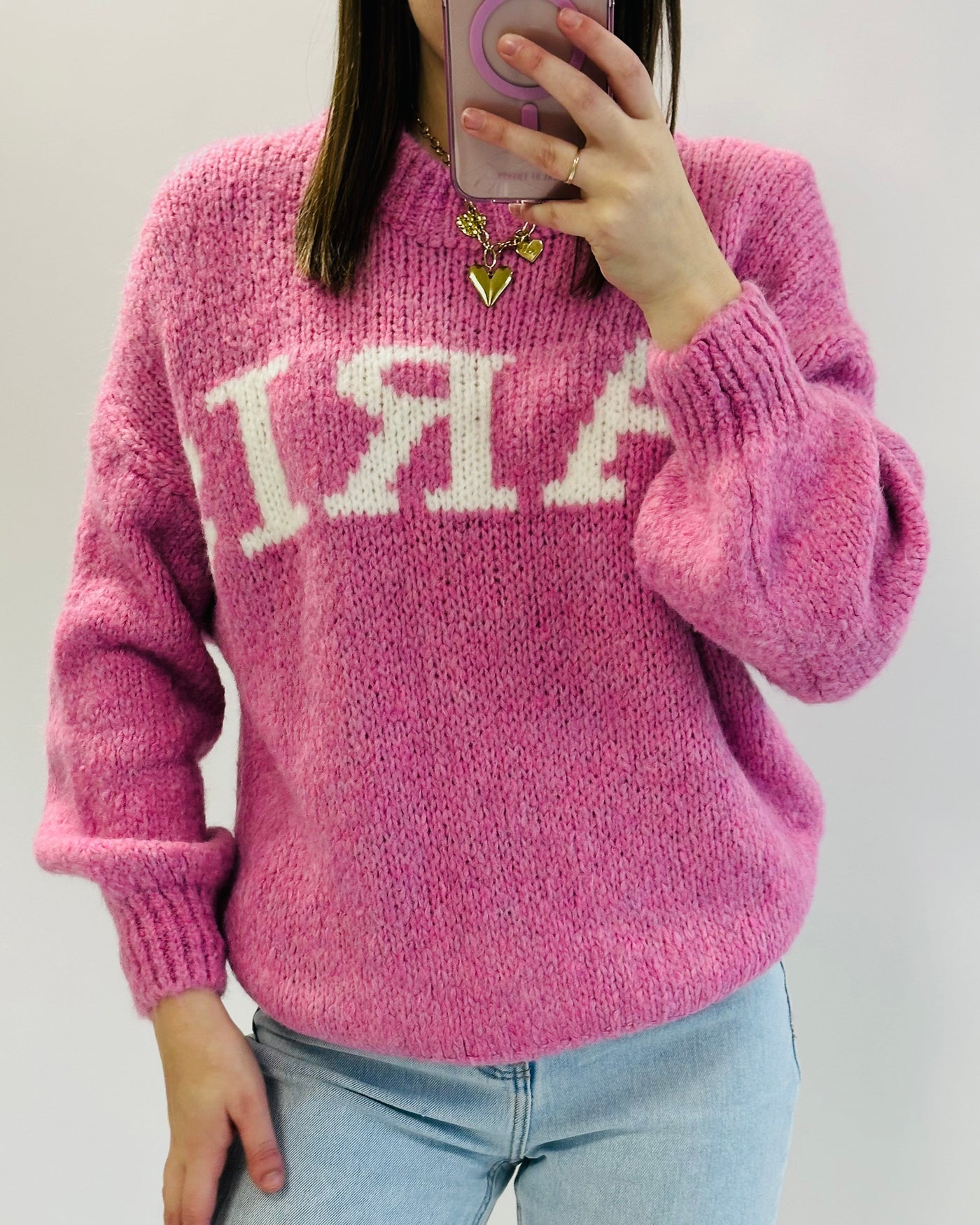 Paris knit roze