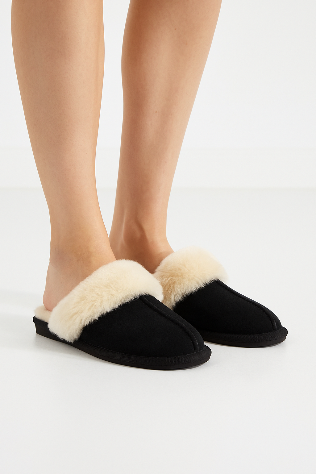 Comfy pantoffels zwart