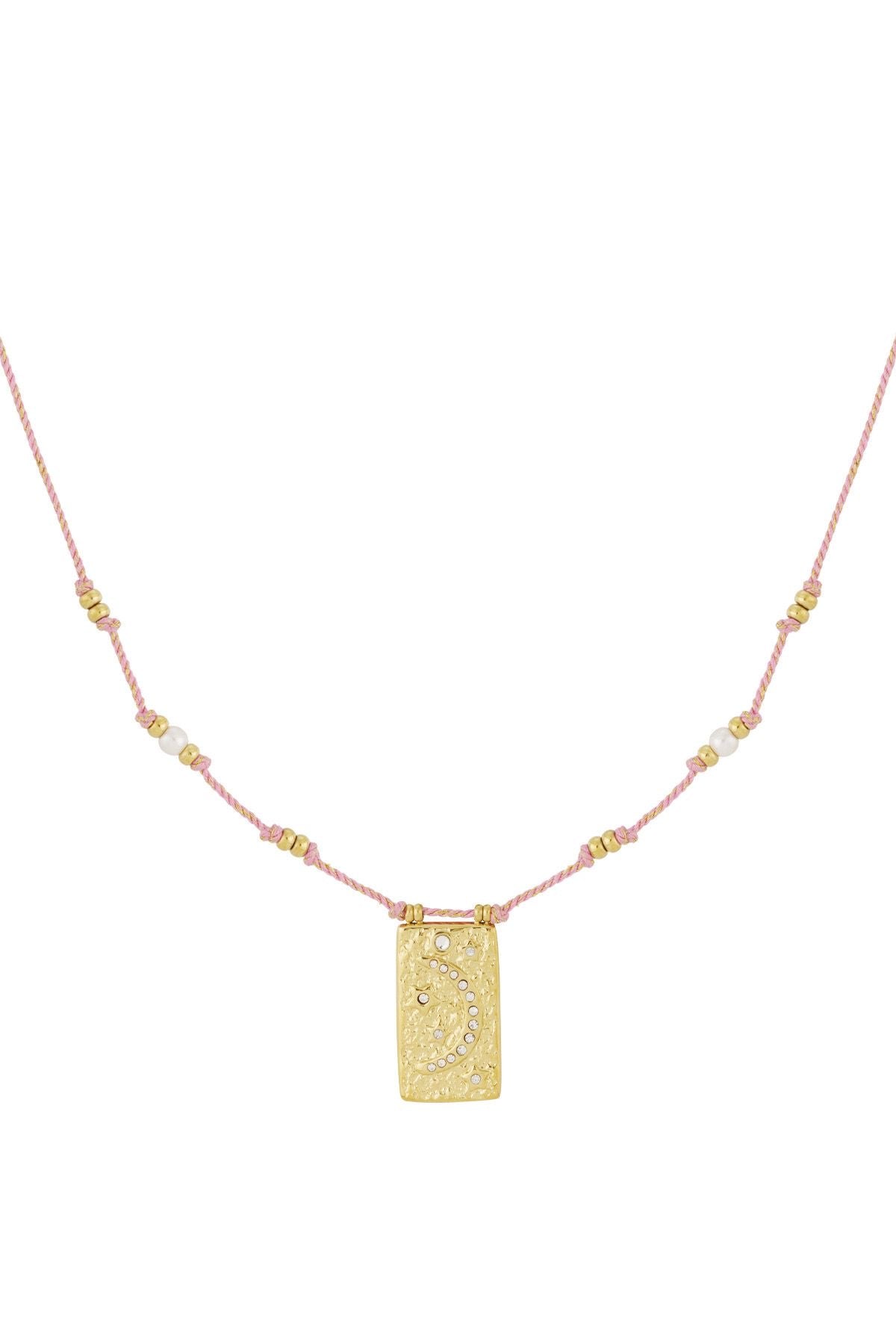 Moon ketting goud