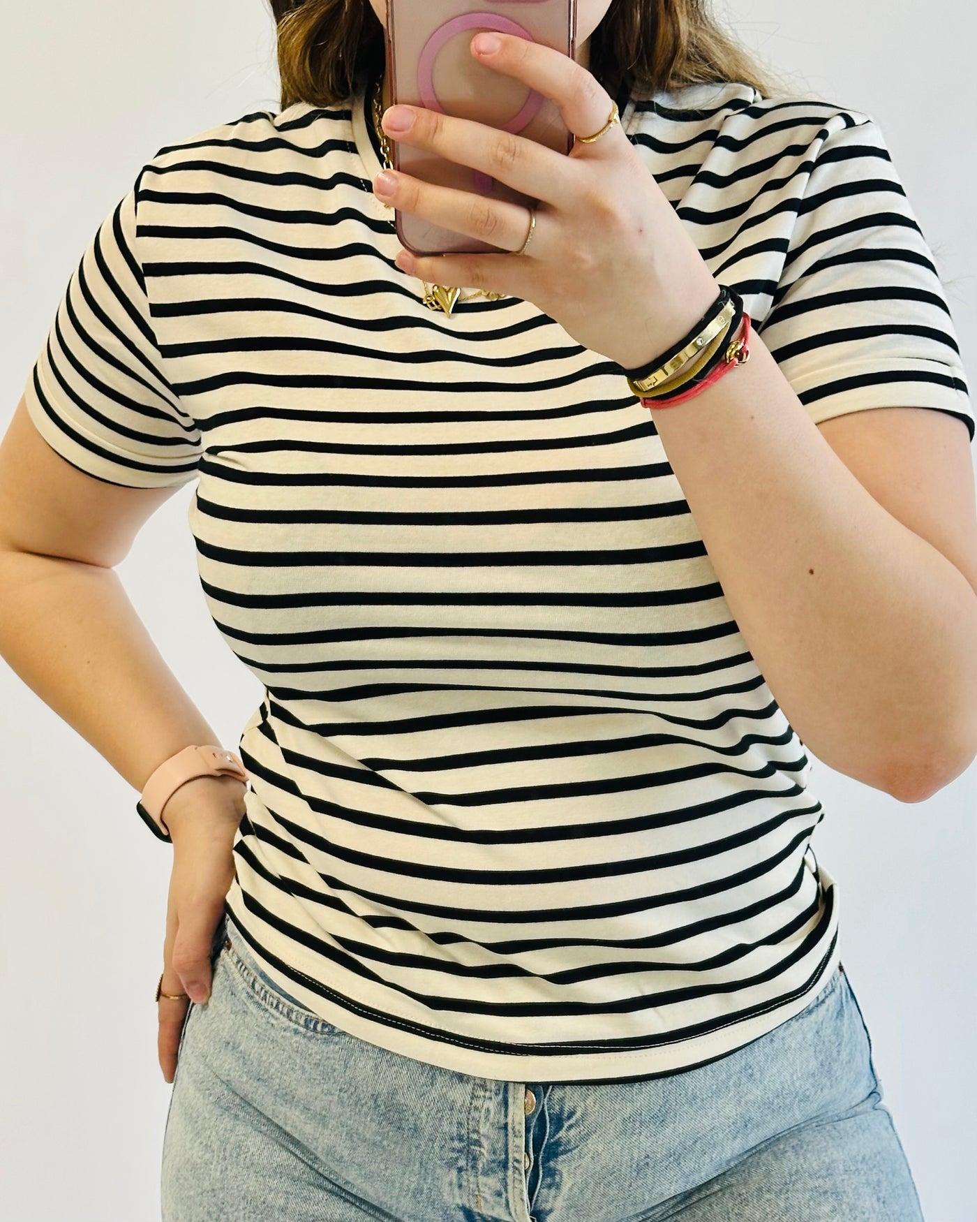 Strepen shirt zwart