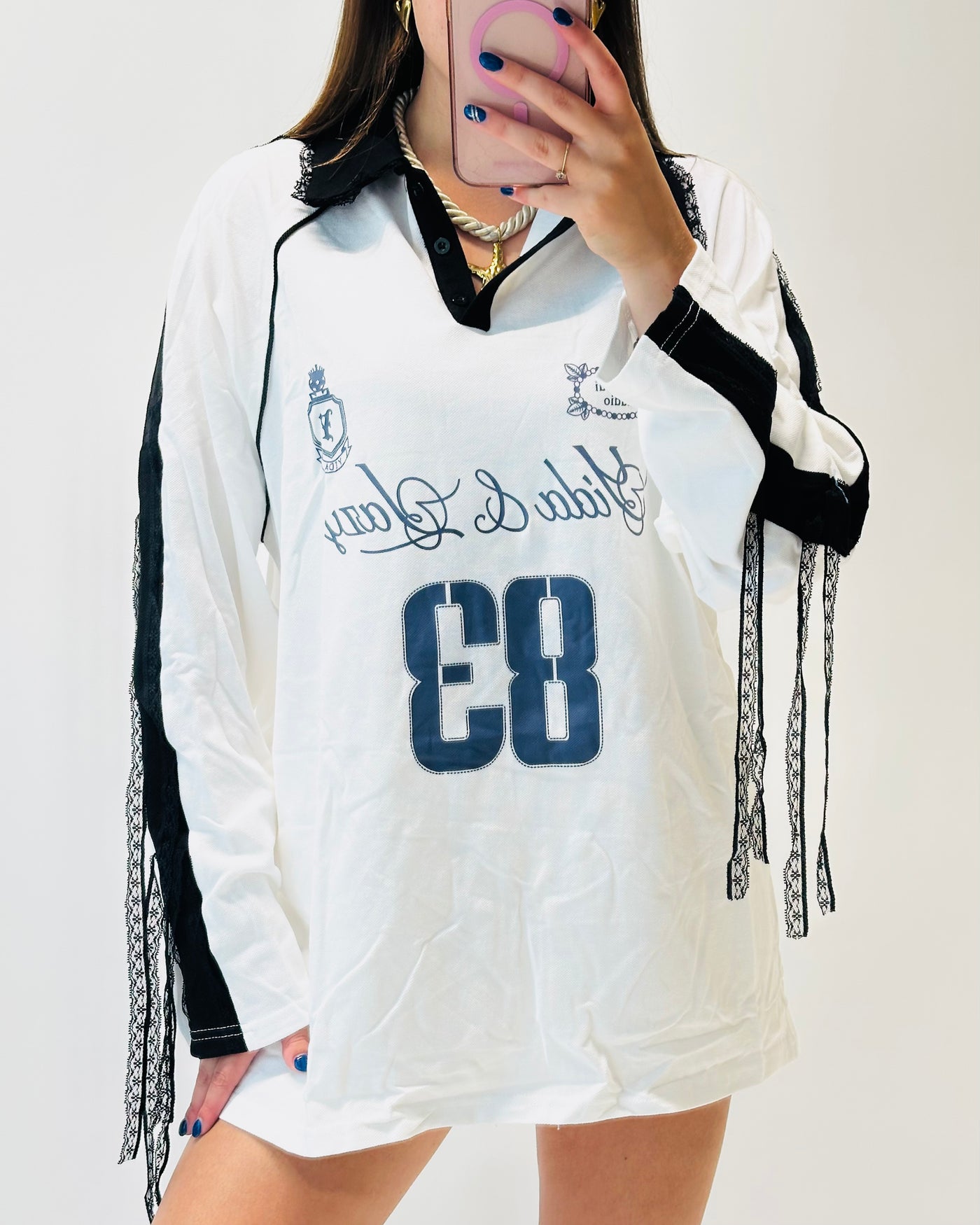 Oversized jersey wit