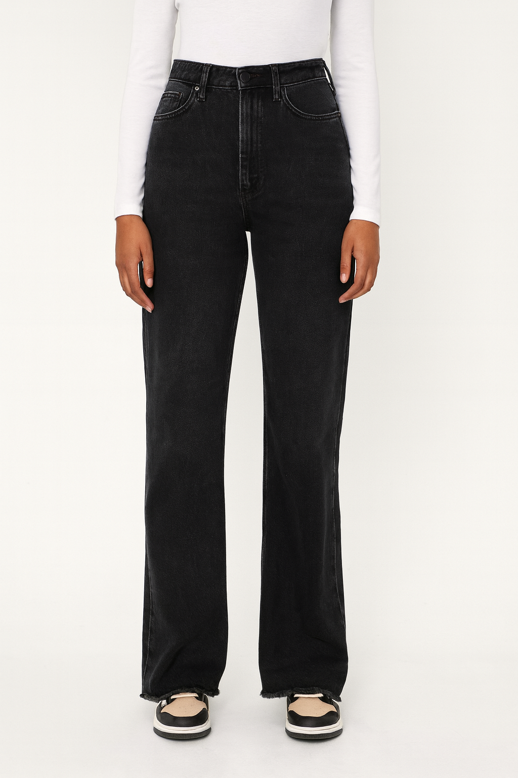 Straight leg jeans zwart