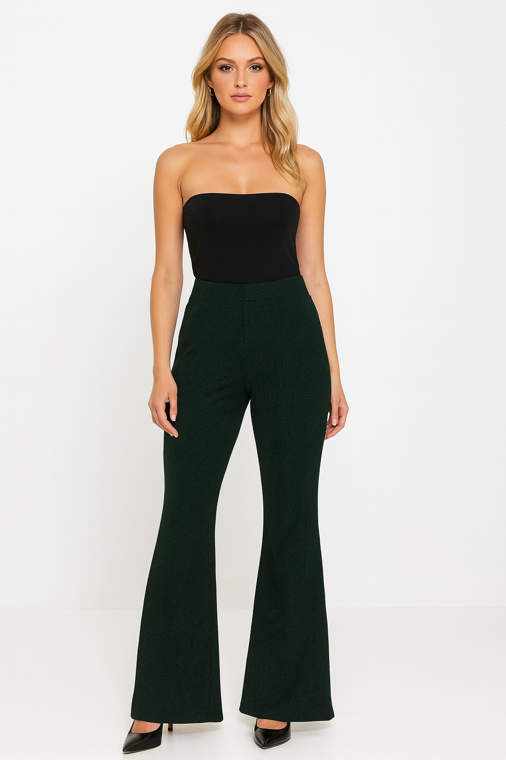 Glitter flaired groen