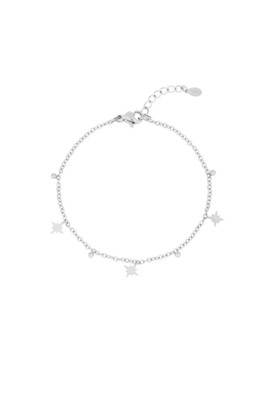 Shining stars armband zilver