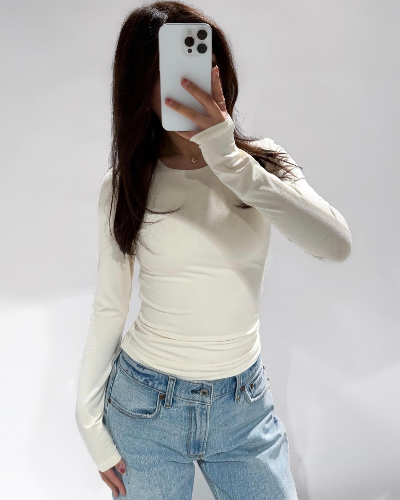 Juna top lange mouw butter yellow